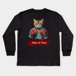 Paws of Fury Kids Long Sleeve T-Shirt